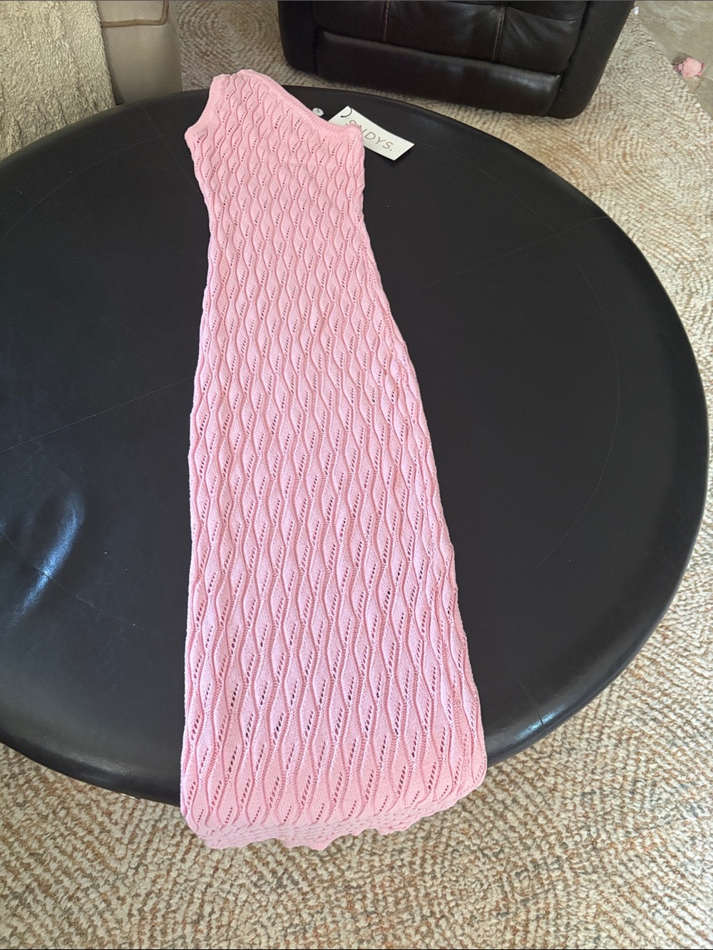 Women's Pink Knit Bodycon Dress - Brand: SNDYS